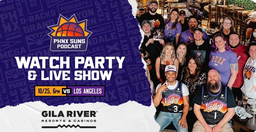 PHNX SUNS AWAY GAME WATCH PARTY AND LIVE SHOW