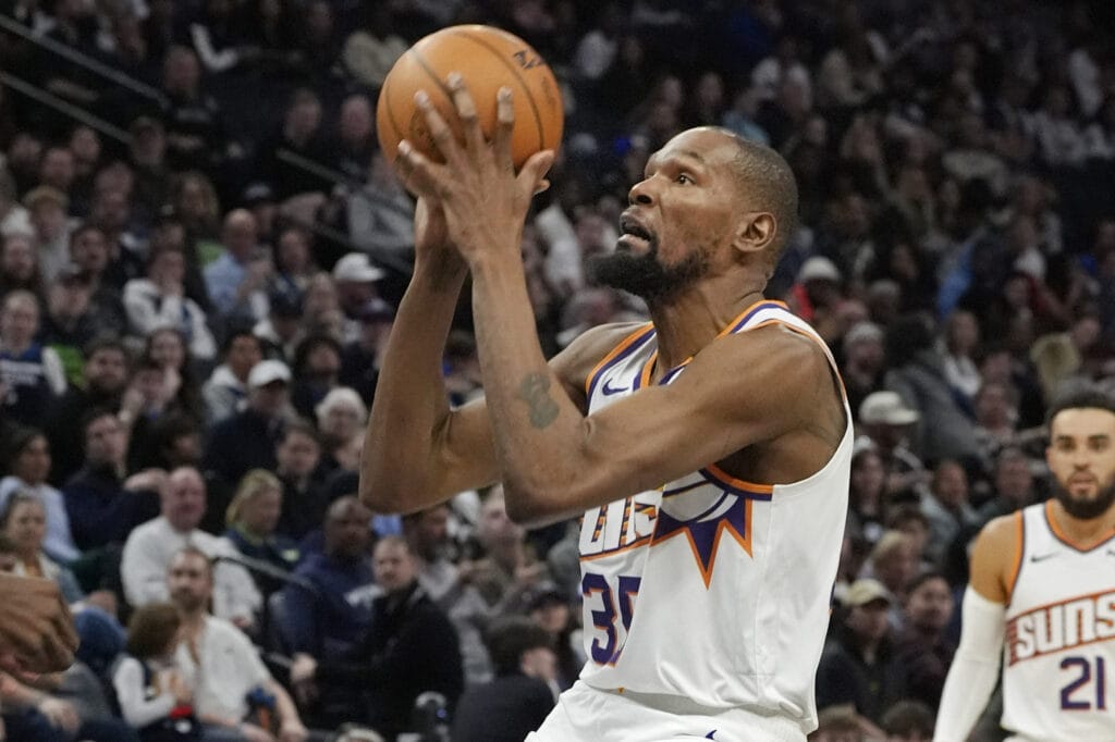 Kevin Durant was traded to the Houston Rockets on Sunday.