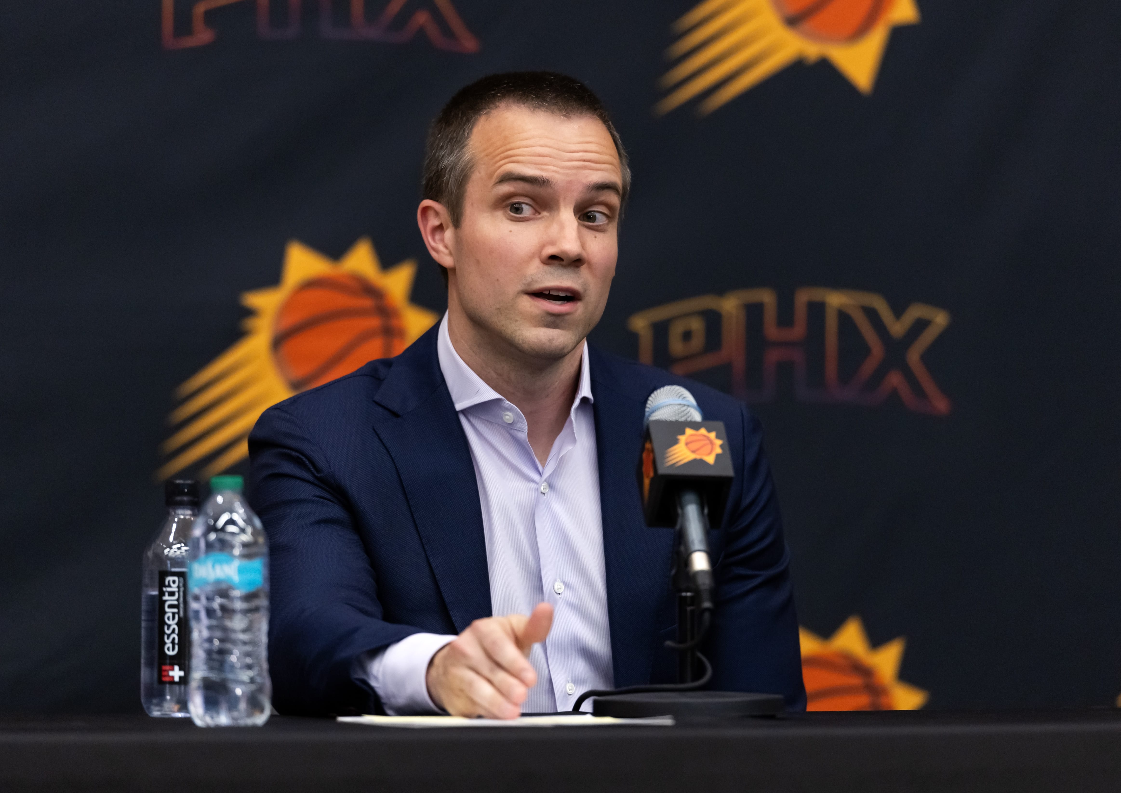 Here are five takeaways from Jordan Ott's introductory press conference as the new Phoenix Suns head coach, replacing Mike Budenholzer